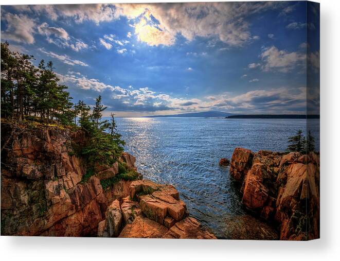 Acadia National Park Canvas Print featuring the photograph Schoodic 34a7688 by Greg Hartford
