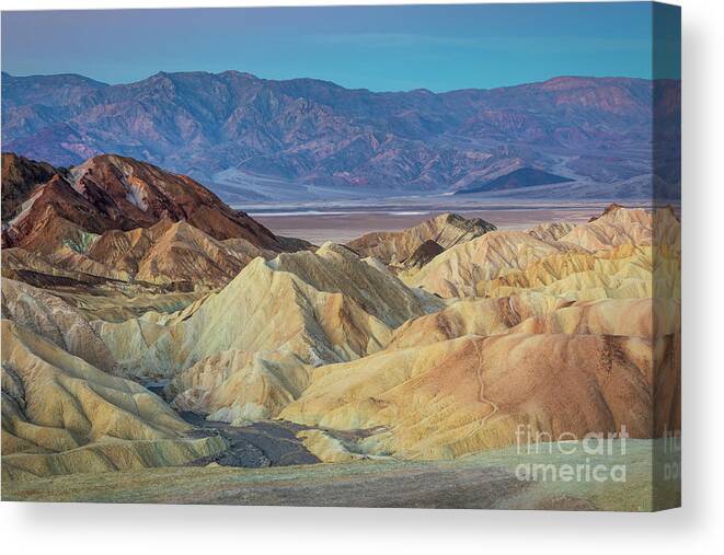 Death Valley Canvas Print featuring the photograph View From Zabriskie Point at Dawn by Mimi Ditchie