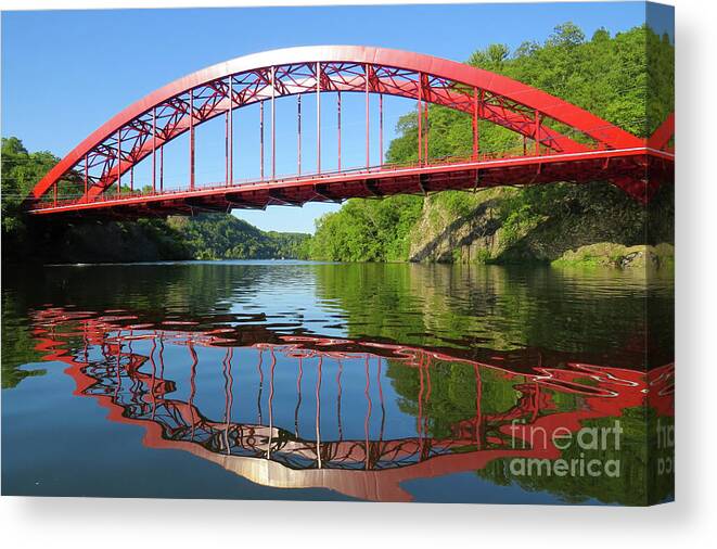 Kingston Canvas Print featuring the photograph Water Under the Bridge by Erin Marie Davis