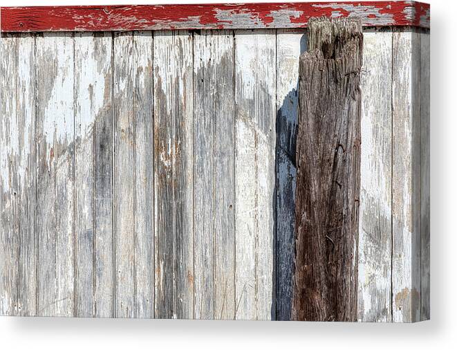 Americana Canvas Print featuring the photograph Weathered Wood Barn Door by David Letts
