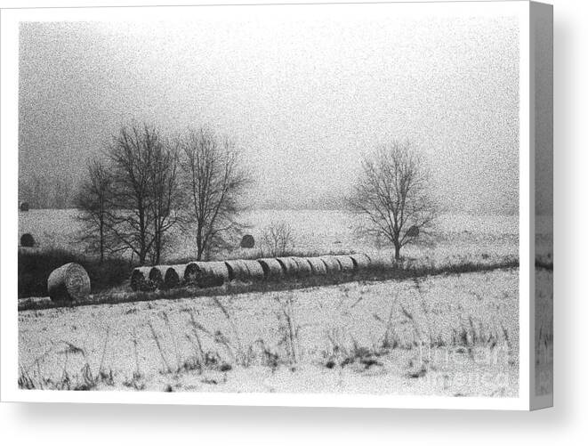 Winter Canvas Print featuring the photograph WesternPAWinter01 by Mary Kobet