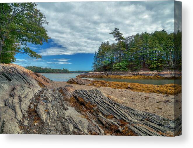 Wolfe Neck Woods State Park Canvas Print featuring the photograph What a View by Penny Polakoff