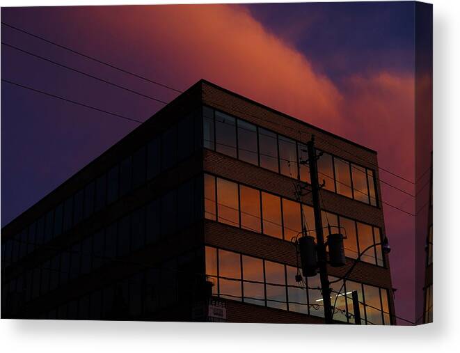 Sky Canvas Print featuring the photograph when the sky gives you a toothache II by Kreddible Trout