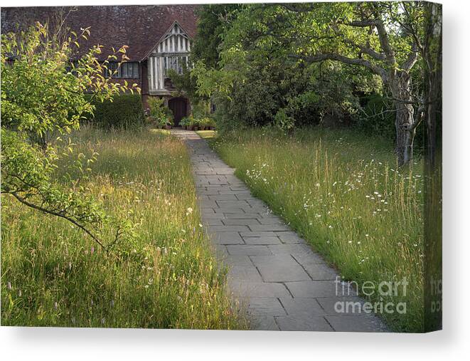 Wildflower Canvas Print featuring the photograph Wildflower meadow, Great Dixter House and Gardens by Perry Rodriguez