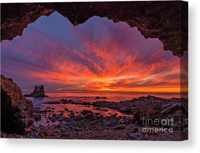 Winter Canvas Print featuring the photograph Winter Sunsets in So Cal by Eddie Yerkish
