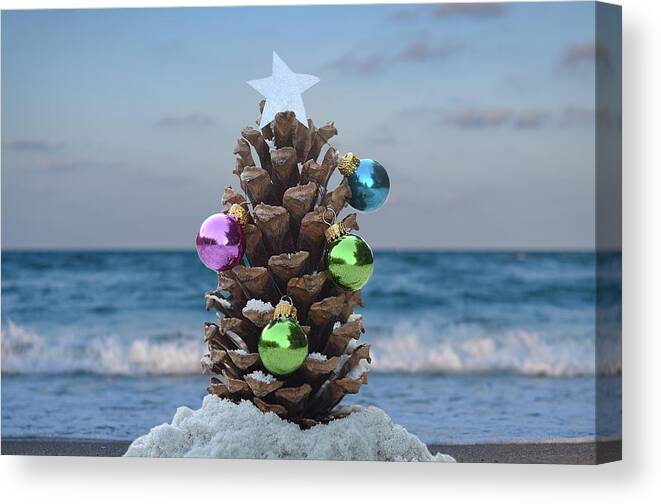 Christmas Canvas Print featuring the photograph Wish You Were Here by Laura Fasulo