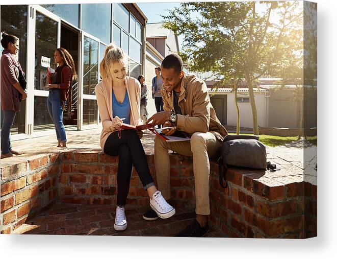 Candid Canvas Print featuring the photograph Working towards a bright future by Gradyreese