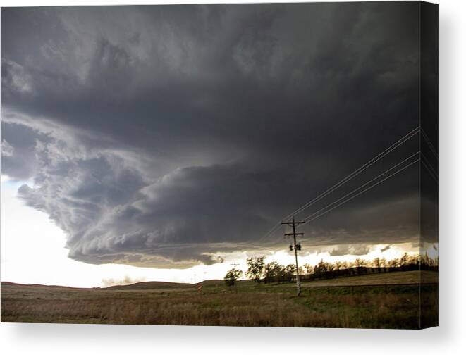 Nebraskasc Canvas Print featuring the photograph Wray Colorado Tornado 010 by Dale Kaminski