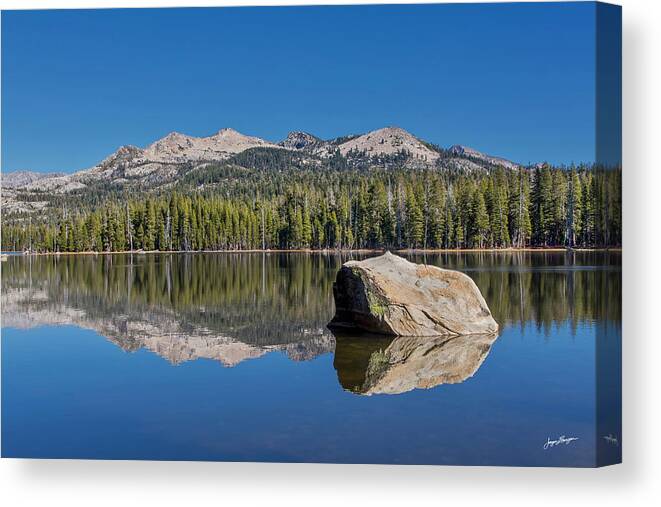 Wrights Lake Canvas Print featuring the photograph Wrights Lake Reflection by Jurgen Lorenzen