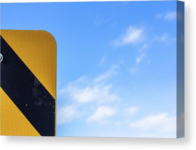 Museum Quality Canvas Print featuring the photograph Yield to Blue Skies by Bruce Davis