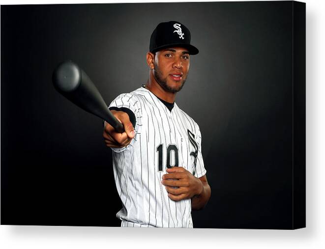 Media Day Canvas Print featuring the photograph Yoan Moncada by Jamie Squire