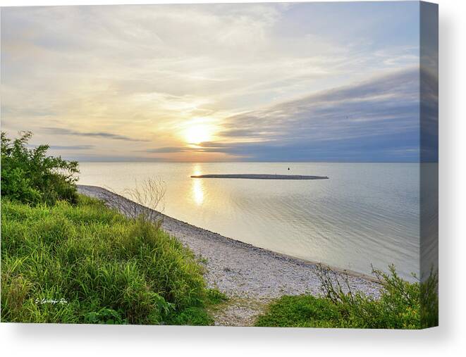 Howard Canvas Print featuring the photograph Zen Sunset by Christopher Rice