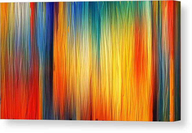 Four Seasons Canvas Print featuring the painting Shades Of Emotion #1 by Lourry Legarde