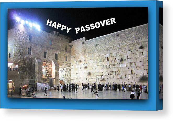 Passover Canvas Print featuring the photograph Happy Passover #2 by John Shiron