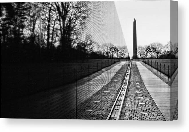 Vietnam Wall Canvas Print featuring the photograph 58286 by JC Findley