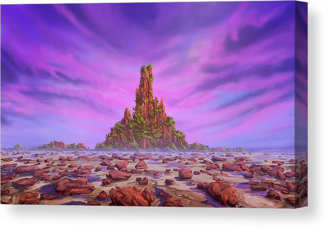 Fantasy Canvas Print featuring the digital art Amarati by FireFlux Studios