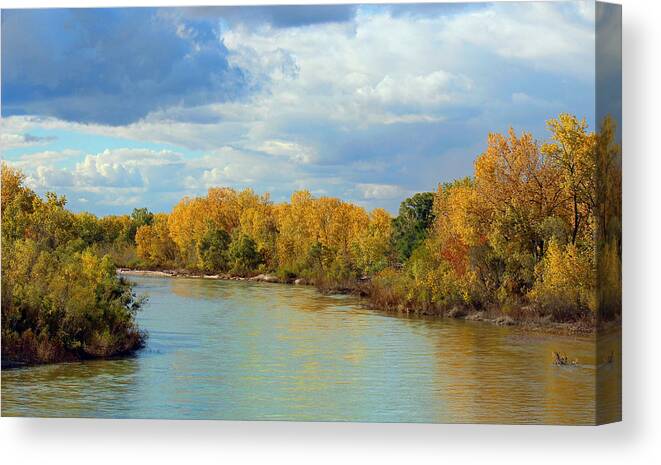 River Bend Canvas Print featuring the photograph Around the Bend by Sylvia Thornton