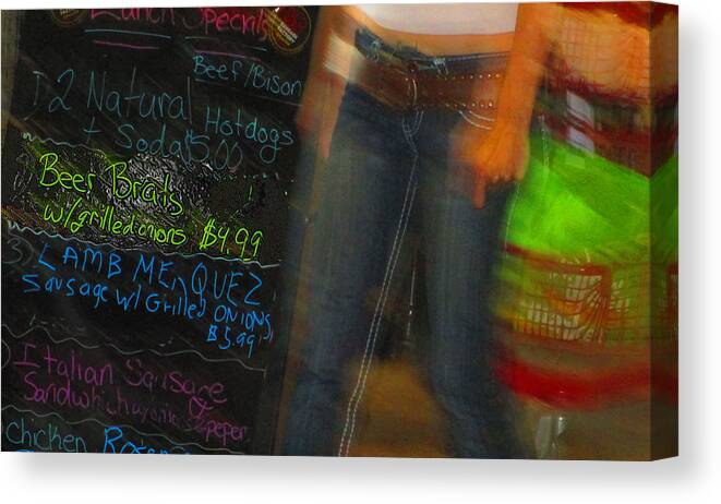 Abstract Canvas Print featuring the photograph Beer Brat by Dart Humeston