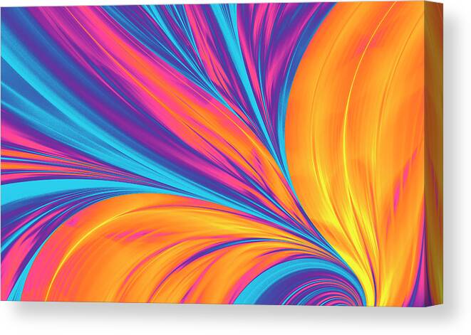 Atmosphere Canvas Print featuring the photograph Bright Abstract Background, Flame by Oxygen
