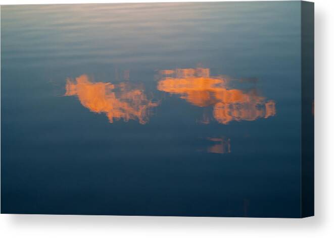 Clouds Canvas Print featuring the photograph Clouds Reflections by Catherine Lau