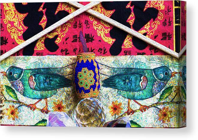 Culture Canvas Print featuring the photograph Cultural Fusion by Kathy Bassett