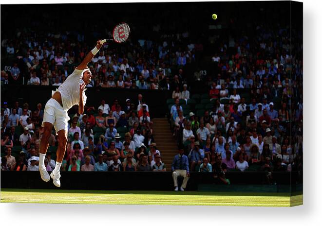 Tennis Canvas Print featuring the photograph Day Seven The Championships - Wimbledon by Julian Finney