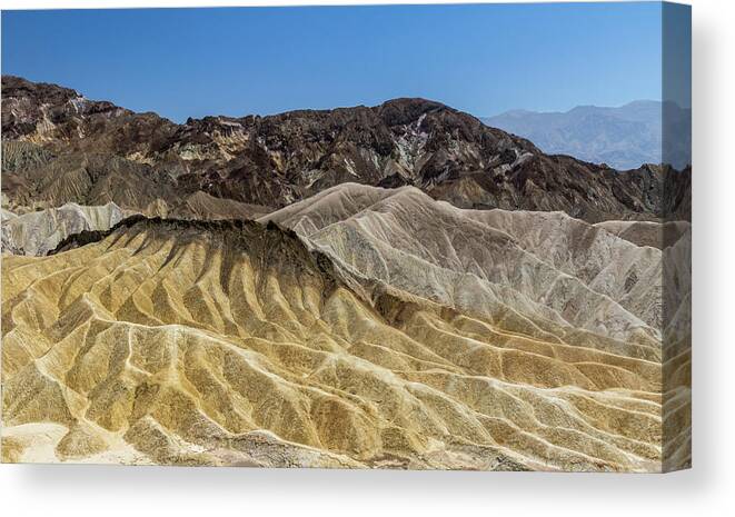 Tranquility Canvas Print featuring the photograph Death Valley Nationalpark - Zabriskie by Philipp Arnold