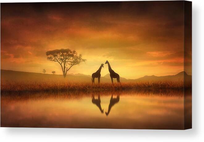 #faatoppicks Canvas Print featuring the photograph Dreaming of Africa by Jennifer Woodward