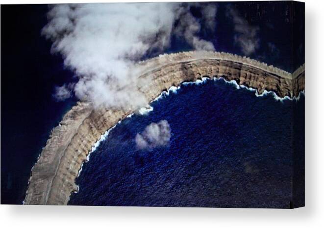 Seacaspe Canvas Print featuring the photograph Galapagos Crescent Isand by Linda Phelps