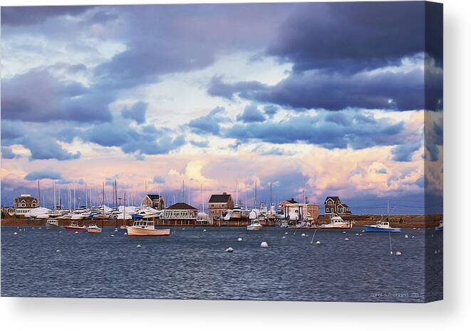 Scituate Harbor Canvas Print featuring the photograph Inner Harbor by Carol Sutherland