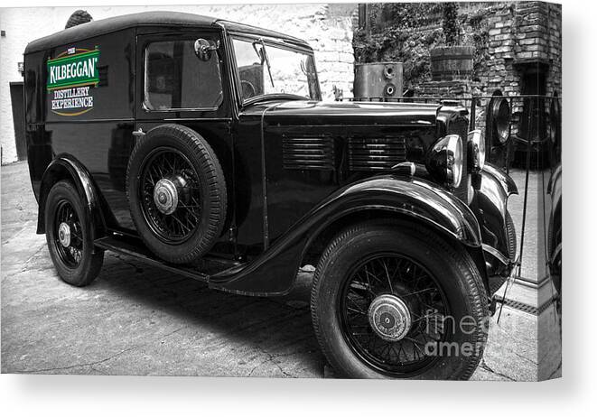 Barley Canvas Print featuring the photograph Kilbeggan distillery's old car by RicardMN Photography