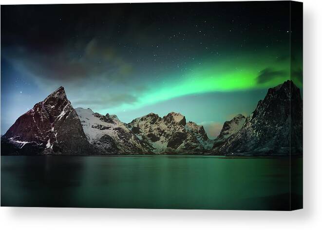 Norway Canvas Print featuring the photograph Lille Toppa??ya by Hilde Ghesquiere