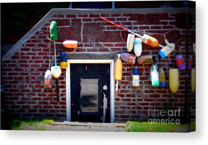 New England Canvas Print featuring the photograph Lobstermans House by Kevin Fortier