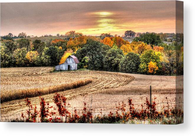 Barn Canvas Print featuring the photograph Muted Grace by Thomas Danilovich