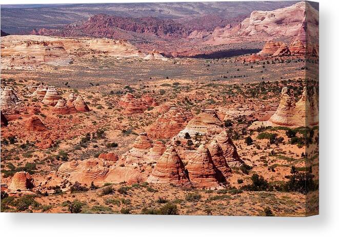 Tranquility Canvas Print featuring the photograph Navajo Sandstone Teepees by Photograph By Michael Schwab