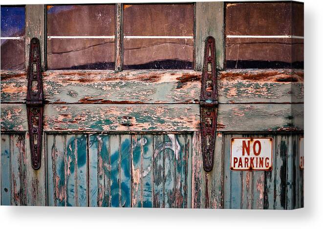 No Parking Canvas Print featuring the photograph No Parking by Greg Jackson