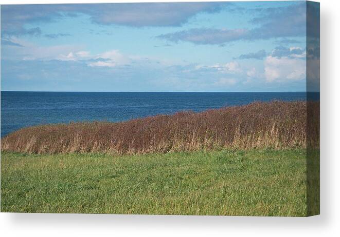 North Beach Port Townsend Washington Olympic Straits Juan De Fuca Pacific Northwest Canvas Print featuring the photograph North Beach by Laurie Stewart