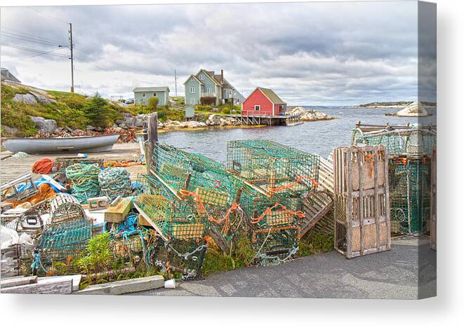 Peggy's Canvas Print featuring the photograph Peggy's Cove 5 by Betsy Knapp