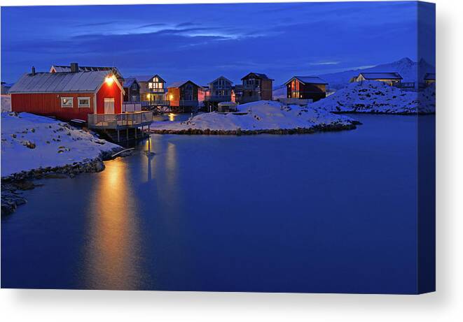 Tranquility Canvas Print featuring the photograph Polar Night by Photography Aubrey Stoll