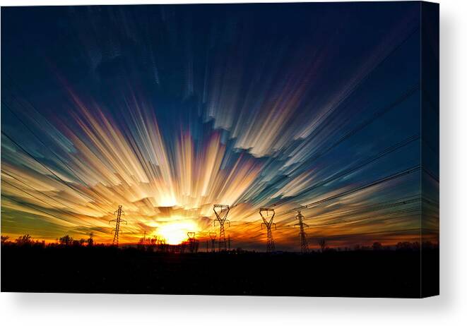 Matt Molloy Canvas Print featuring the photograph Power Source by Matt Molloy