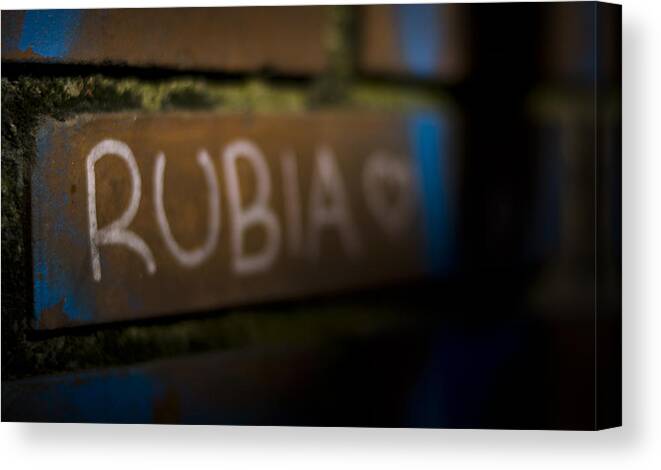 Rubia Canvas Print featuring the photograph Rubia by Pablo Lopez