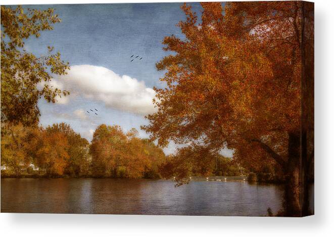 Autumn Canvas Print featuring the photograph Softly Autumn by Cathy Kovarik