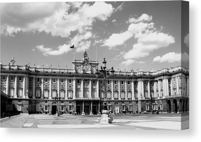 Spain Canvas Print featuring the photograph Spain - Madrid - Royal Palace - Palacio Real by Jacqueline M Lewis