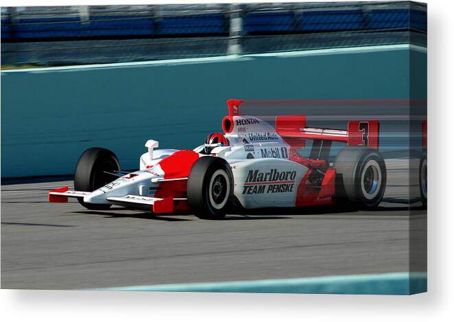 Cars Canvas Print featuring the photograph Speed Indy by Kevin Cable