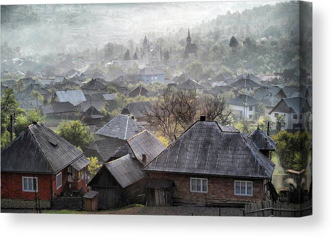 Roof Canvas Print featuring the photograph Spring Morning by Andrei Nicolas -