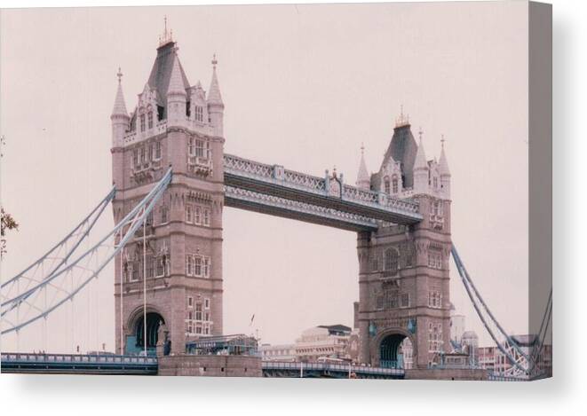 Tower Bridge Canvas Print featuring the photograph Tower Bridge London England by Lisa Travis