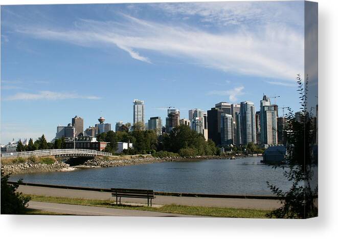 Vancouver Canvas Print featuring the photograph Vancouver Skyline by Betty-Anne McDonald