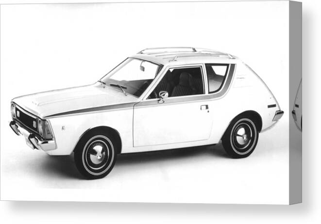 1970s Canvas Print featuring the photograph American Motors The Gremlin, The First #1 by Everett