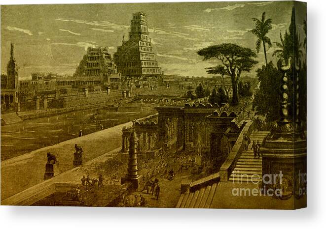 Babylon Canvas Print featuring the photograph Babylon #1 by Photo Researchers