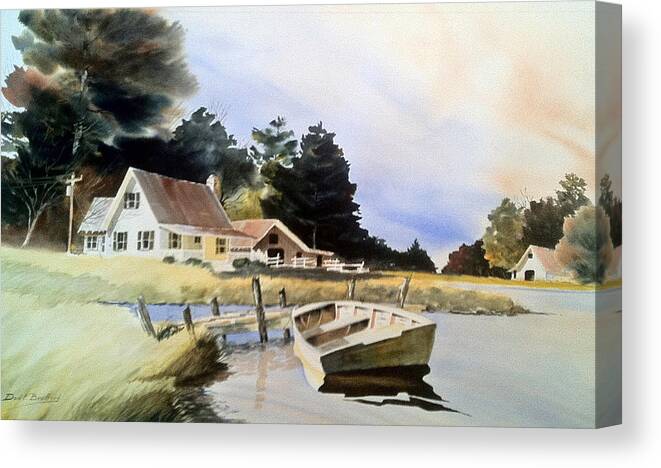 Farm Canvas Print featuring the painting Doc Jacksons Place by Don F Bradford